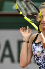 KRISTYNA PLISKOVA at French Open Tennis Tournament in Paris 05/29/2018