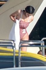 KYLIE JENNER in Swimsuit at a Yacht in Bahamas 05/01/2018