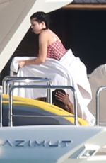 KYLIE JENNER in Swimsuit at a Yacht in Bahamas 05/01/2018