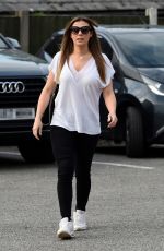 KYM MARSH Arrives at Inflata Nation Opening in Runcorn 05/04/2018