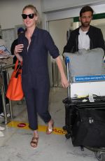 LARA STONE Arrives at Nice Airport 05/16/2018