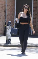 LAUREN GOODGER in Tights Heading to a Gym in London 05/01/2018