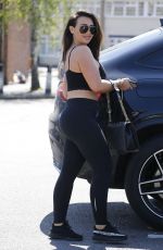 LAUREN GOODGER in Tights Heading to a Gym in London 05/01/2018