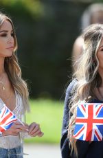 LAUREN POPE on the Set of The Only Way is Essex at Colchester Castle 05/10/2018