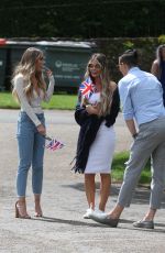 LAUREN POPE on the Set of The Only Way is Essex at Colchester Castle 05/10/2018