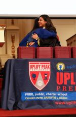 LEA MICHELE at a Dallas High School Commencement Speech in Dallas 05/25/2018