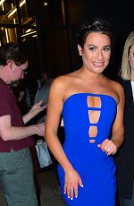 LEA MICHELE Show Her Engangement Ring at Watch What Happens Live in New York 05/02/2018