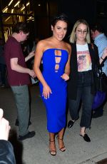 LEA MICHELE Show Her Engangement Ring at Watch What Happens Live in New York 05/02/2018