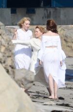 LEA THOMPSON and ZOEY and MADELYN DEUTCH on the Set of a Photoshoot in Maibu 05/21/2018
