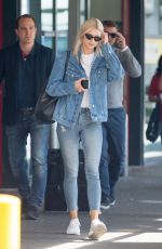 LENA GERCKE in Jeans at Berlin Tegel Airport 05/08/2018