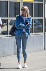 LENA GERCKE in Jeans at Berlin Tegel Airport 05/08/2018
