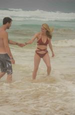 LEVEN RAMBIN in Bikini at a Beach in Cancun 05/26/2018