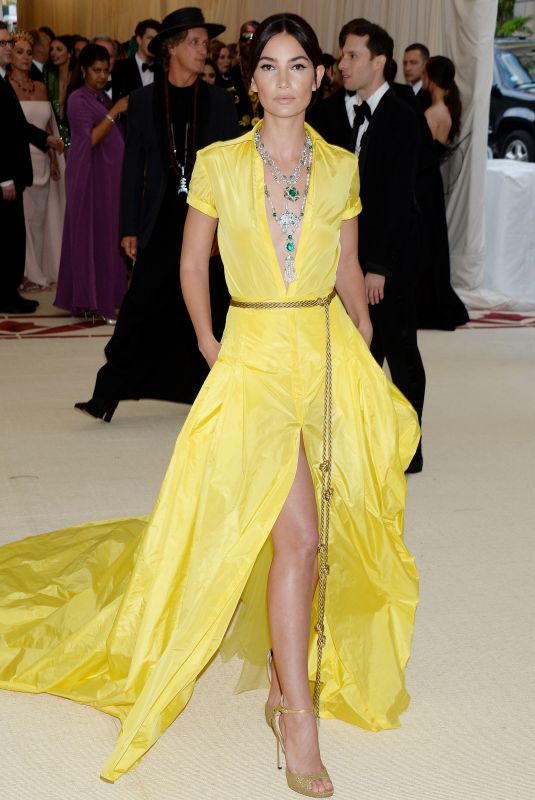 LILY ALDRIDGE at MET Gala 2018 in New York 05/07/2018