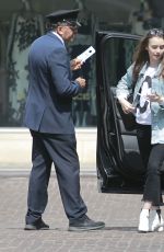 LILY COLLINS Arrives at Peninsula Hotel in Beverly Hills 05/22/2018