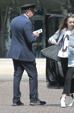 LILY COLLINS Arrives at Peninsula Hotel in Beverly Hills 05/22/2018