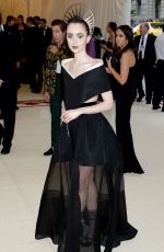 LILY COLLINS at MET Gala 2018 in New York 05/07/2018