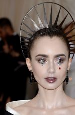 LILY COLLINS at MET Gala 2018 in New York 05/07/2018