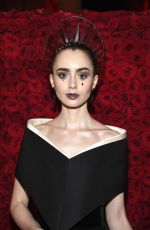 LILY COLLINS at MET Gala 2018 in New York 05/07/2018