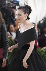 LILY COLLINS at MET Gala 2018 in New York 05/07/2018