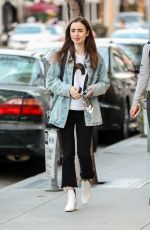LILY COLLINS Out and About in Beverly Hills 05/22/2018