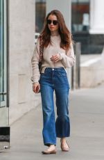 LILY COLLINS Out and About in Beverly Hills 05/30/2018