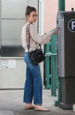 LILY COLLINS Out and About in Beverly Hills 05/30/2018