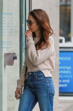 LILY COLLINS Out and About in Beverly Hills 05/30/2018