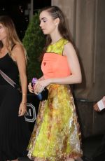 LILY COLLINS Out and About in New York 05/09/2018