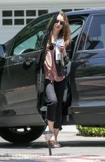LILY COLLINS Out in Beverly Hills 05/16/2018