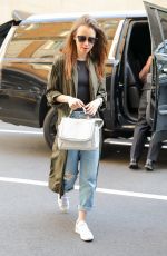 LILY COLLINS Out in New York 05/03/2018