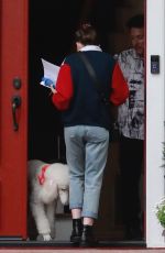 LILY COLLINS Visits a Friend in Studio City 05/11/2018