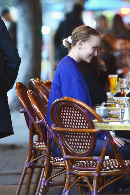 LILY-ROSE DEPP at Figaro Bistrot in Los Angeles 05/29/2018