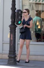 LILY-ROSE DEPP Out and About in Paris 05/07/2018