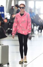 LINDSAY LOHAN at JFK Airport in New York 05/05/2018
