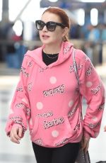 LINDSAY LOHAN at JFK Airport in New York 05/05/2018