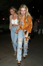 LOTTIE MOSS in Ripped Jeans at Mahiki Nightclub in London 05/17/2018