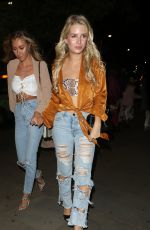 LOTTIE MOSS in Ripped Jeans at Mahiki Nightclub in London 05/17/2018