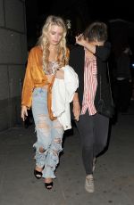 LOTTIE MOSS in Ripped Jeans at Mahiki Nightclub in London 05/17/2018