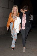 LOTTIE MOSS in Ripped Jeans at Mahiki Nightclub in London 05/17/2018