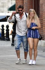 LOTTIE MOSS Out for Dinner in London 05/08/2018