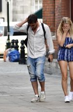 LOTTIE MOSS Out for Dinner in London 05/08/2018