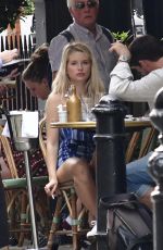 LOTTIE MOSS Out for Dinner in London 05/08/2018