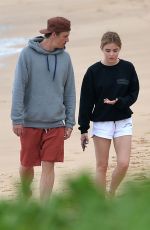 LUCY HALE and Riley Smith Out at a Beach in Maui 05/09/2018