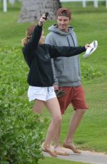 LUCY HALE and Riley Smith Out at a Beach in Maui 05/09/2018