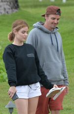 LUCY HALE and Riley Smith Out at a Beach in Maui 05/09/2018