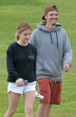 LUCY HALE and Riley Smith Out at a Beach in Maui 05/09/2018
