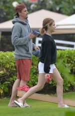 LUCY HALE and Riley Smith Out at a Beach in Maui 05/09/2018