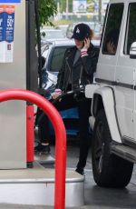 LUCY HALE at a Gas Station in Studio City 05/01/2018