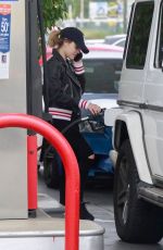 LUCY HALE at a Gas Station in Studio City 05/01/2018