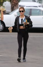 LUCY HALE Heading to a Gym in Los Angeles 05/24/2018